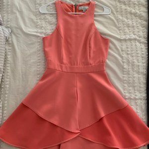 Adelyn Rae Pink Tulip Mini Dress, Size XS